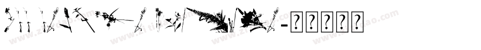 HFF Floral Stencil字体转换